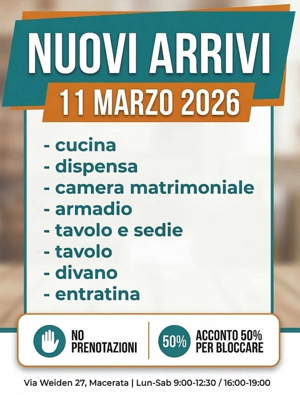 Nuovi arrivi del 11-03-2026