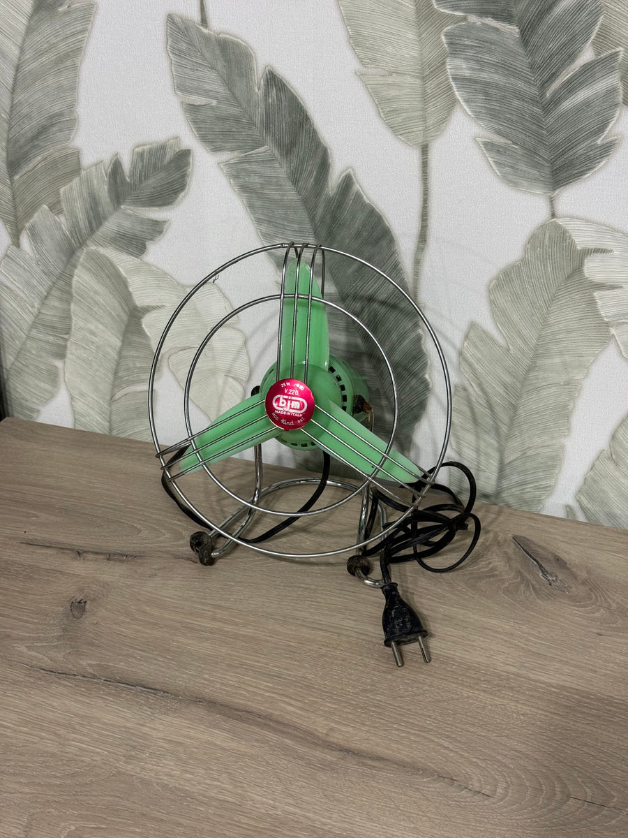 Ventilatore da tavolo VINTAGE BJM mod Kind anni 60/70 funzionante