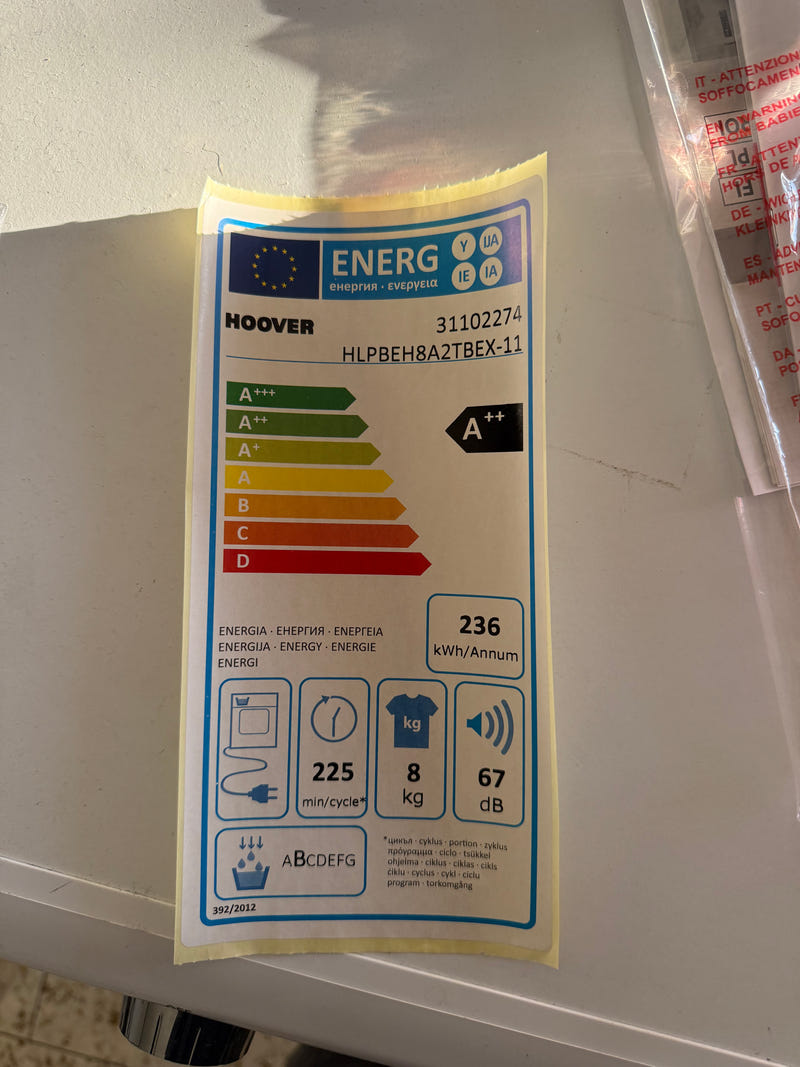 Asciugatrice HOOVER HLPBEH8A2TBEX-11