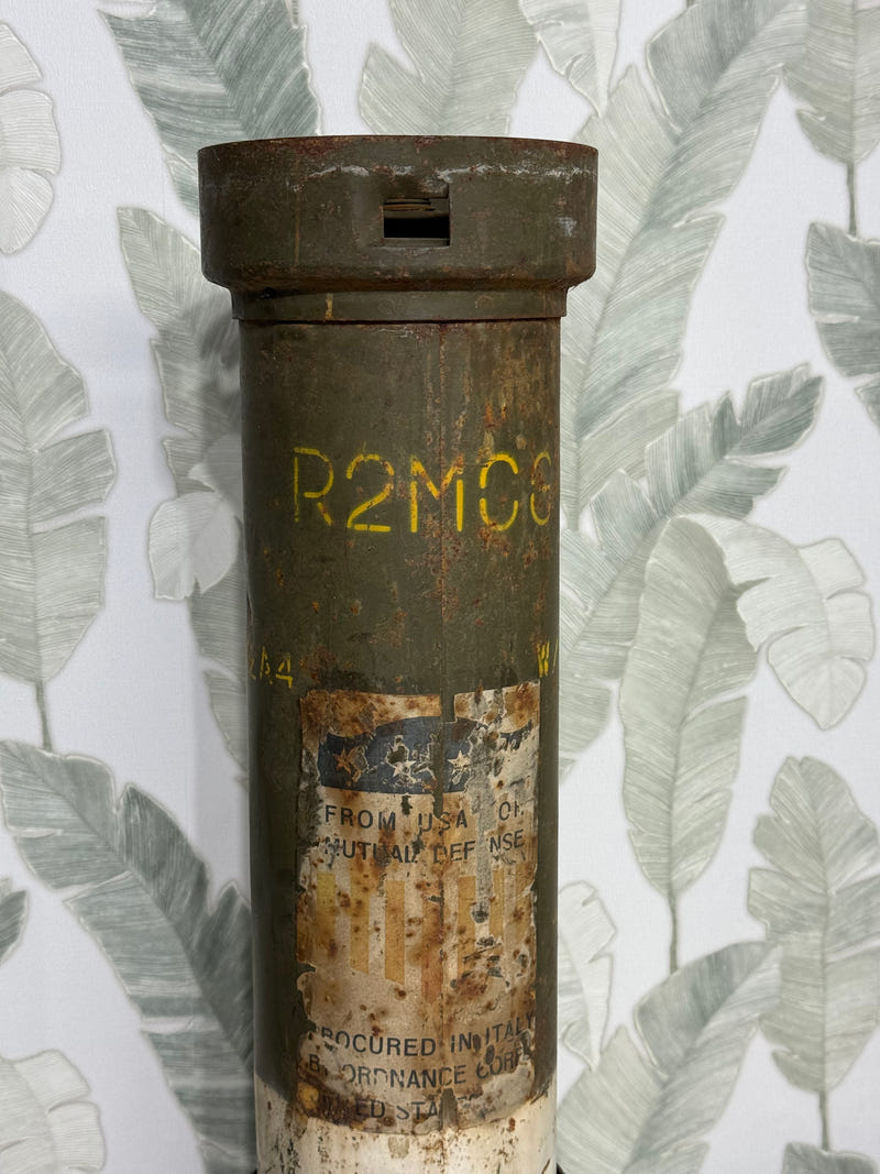 Contenitore Militare Carica di Lancio 155mm M4 – USA/Italia Mutual Defense (1954)