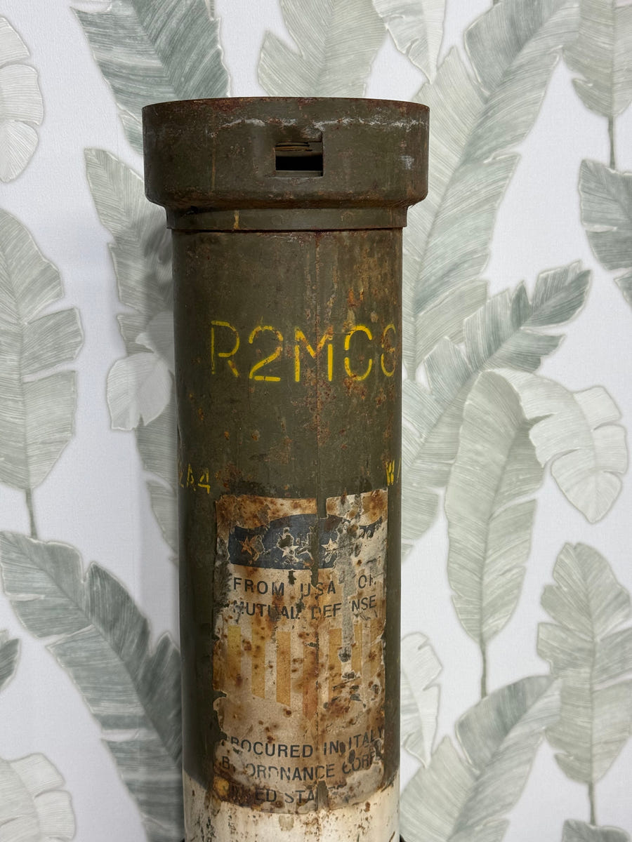 Contenitore Militare Carica di Lancio 155mm M4 – USA/Italia Mutual Defense (1954)