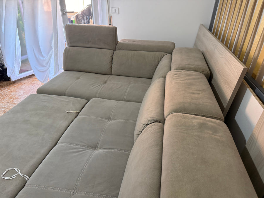 Divano letto angolare