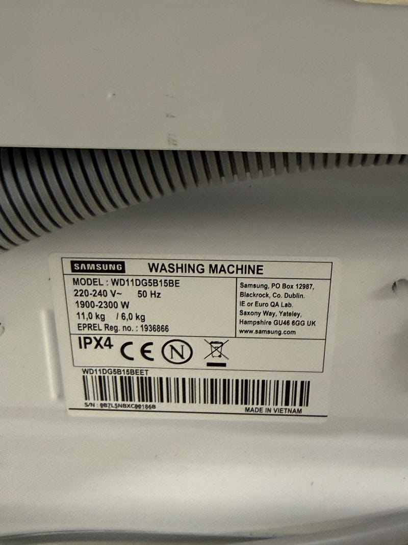 Lavasciuga SAMSUNG WD11DG5B15BEET 11/6 kg