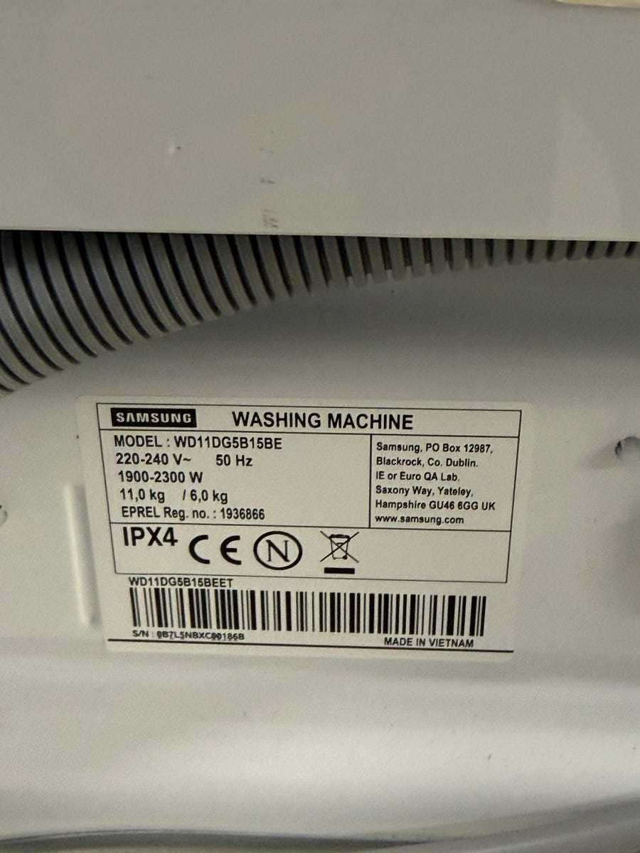 Lavasciuga SAMSUNG WD11DG5B15BEET 11/6 kg