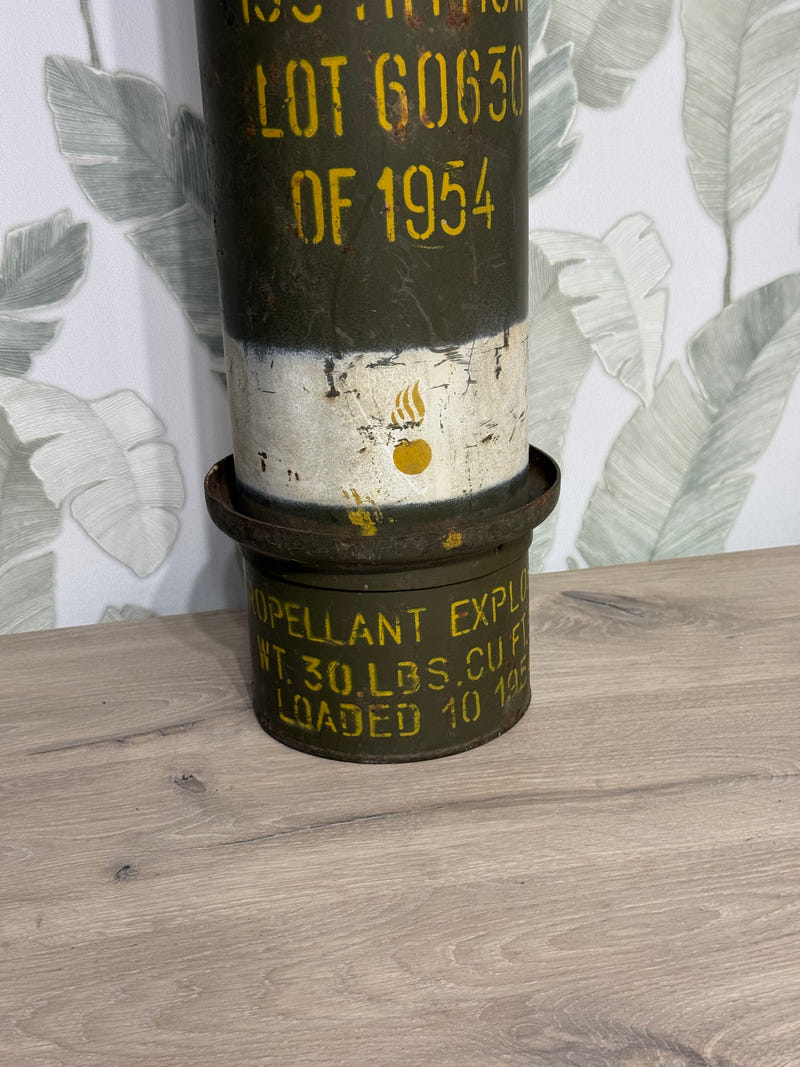 Contenitore Militare Carica di Lancio 155mm M4 – USA/Italia Mutual Defense (1954)