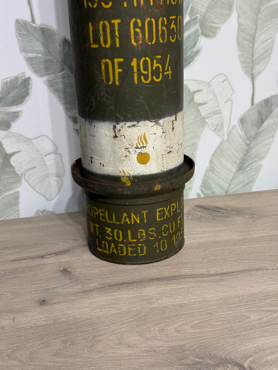 Contenitore Militare Carica di Lancio 155mm M4 – USA/Italia Mutual Defense (1954)