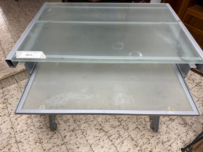 Scrivania vetro/metallo