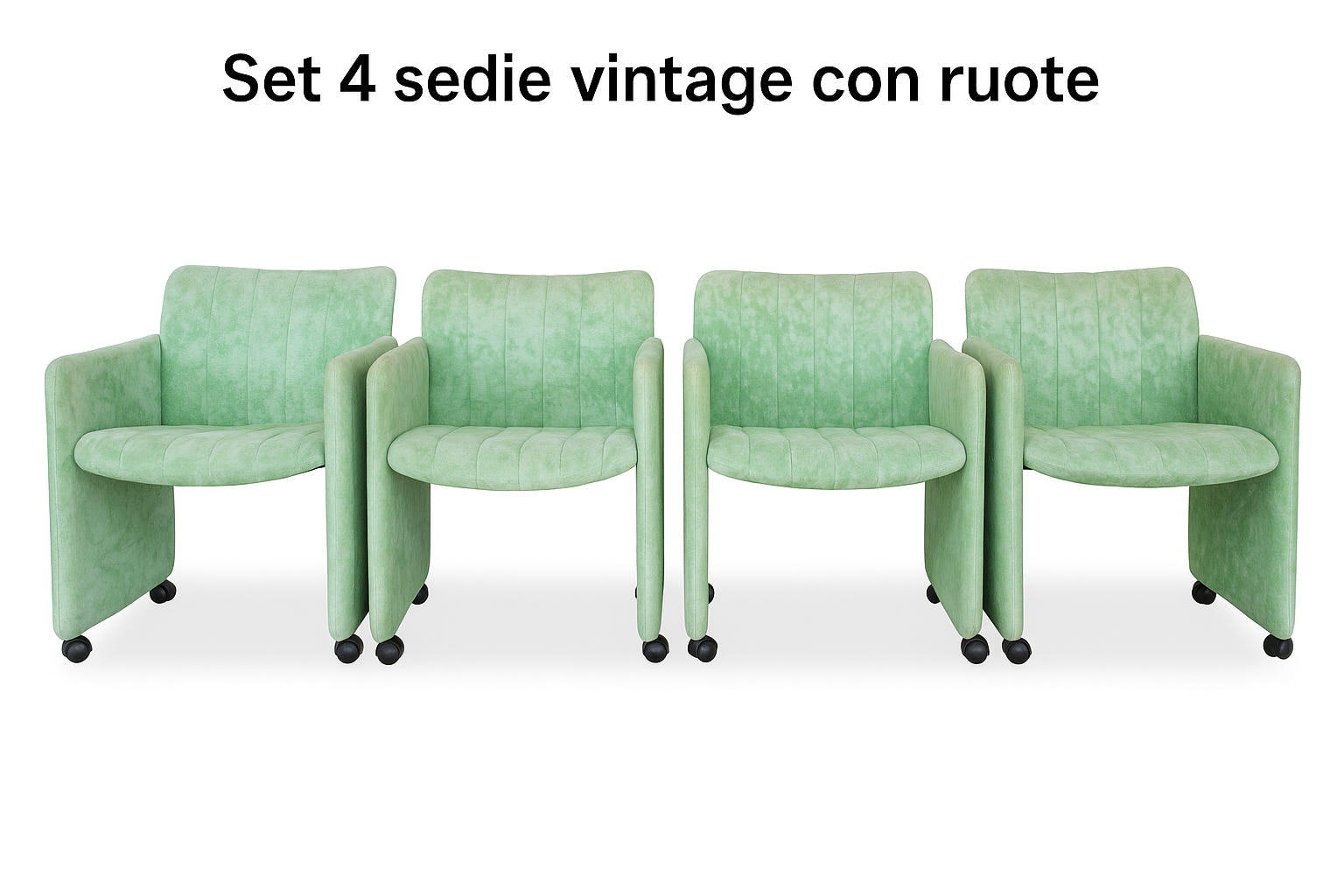 Set 4 sedie vintage modello "Montebello" Simon Gavina