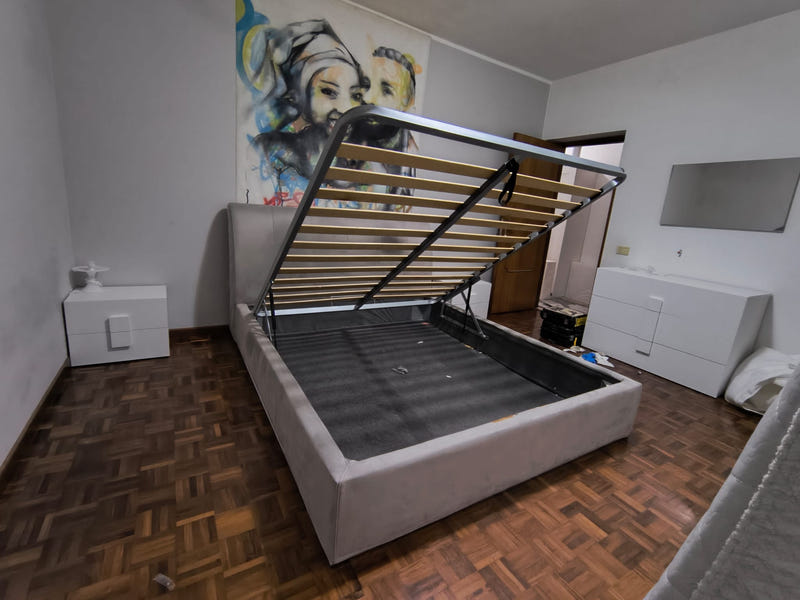 Letto matrimoniale contenitore