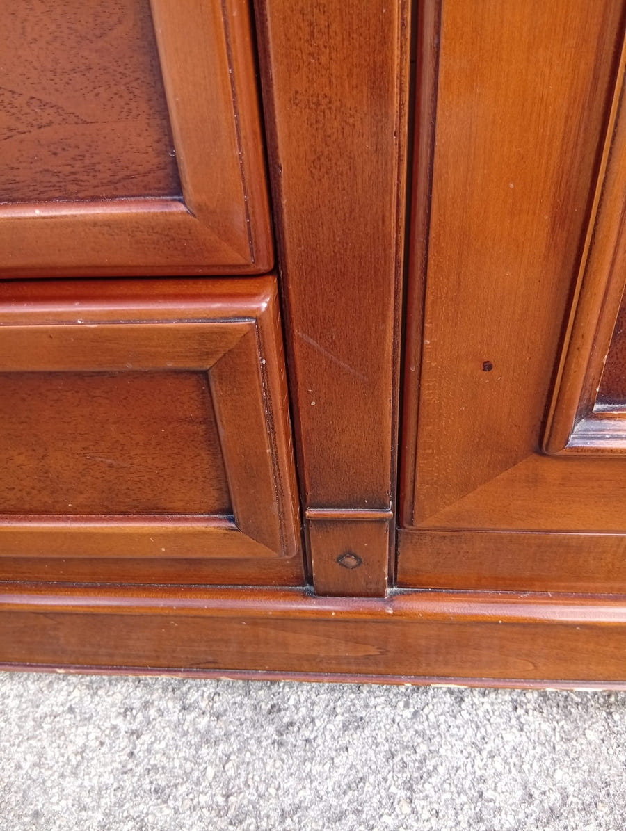 Credenza in legno MASSON MATIÉE con piana in vetro
