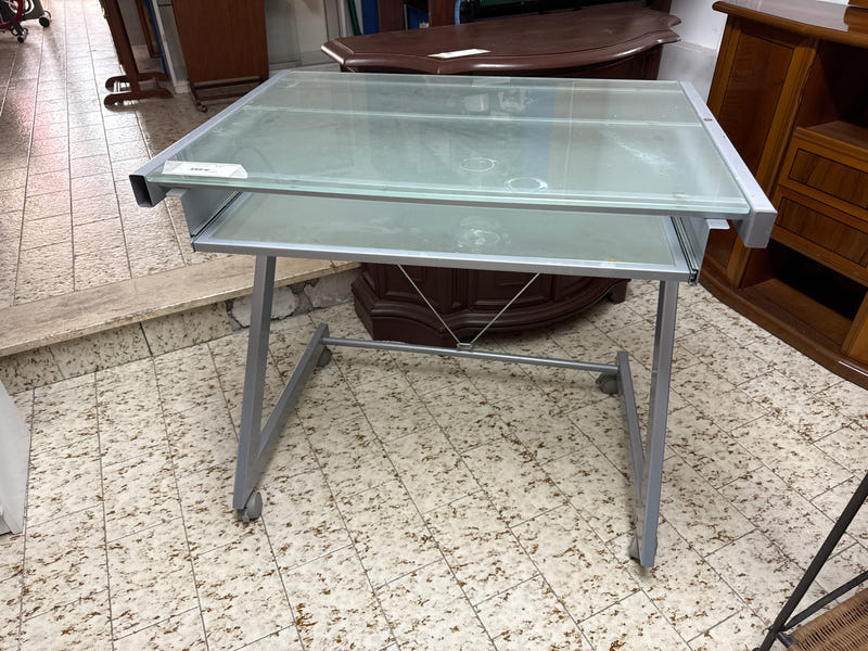 Scrivania vetro/metallo