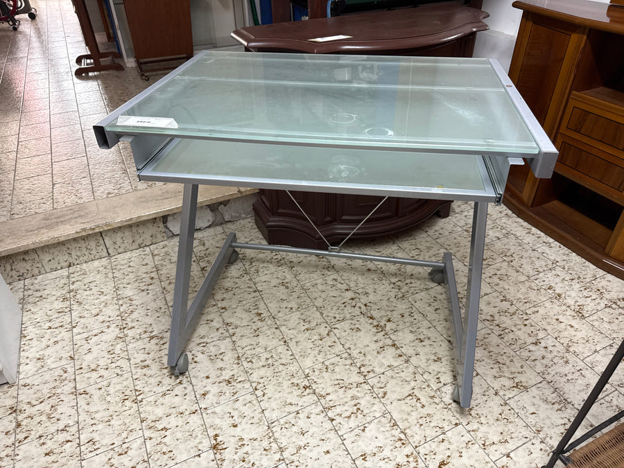Scrivania vetro/metallo