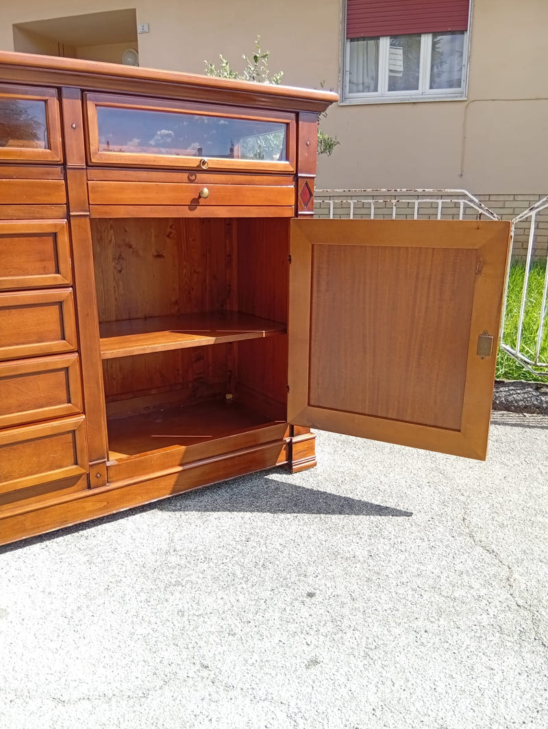 Credenza in legno MASSON MATIÉE con piana in vetro