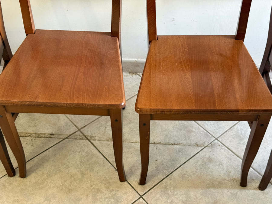 6 sedie in legno