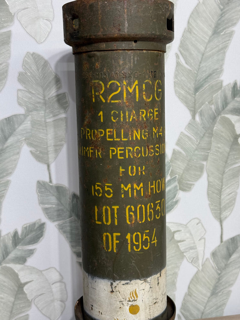 Contenitore Militare Carica di Lancio 155mm M4 – USA/Italia Mutual Defense (1954)