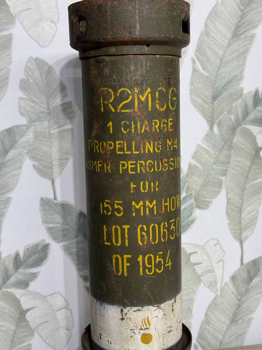 Contenitore Militare Carica di Lancio 155mm M4 – USA/Italia Mutual Defense (1954)