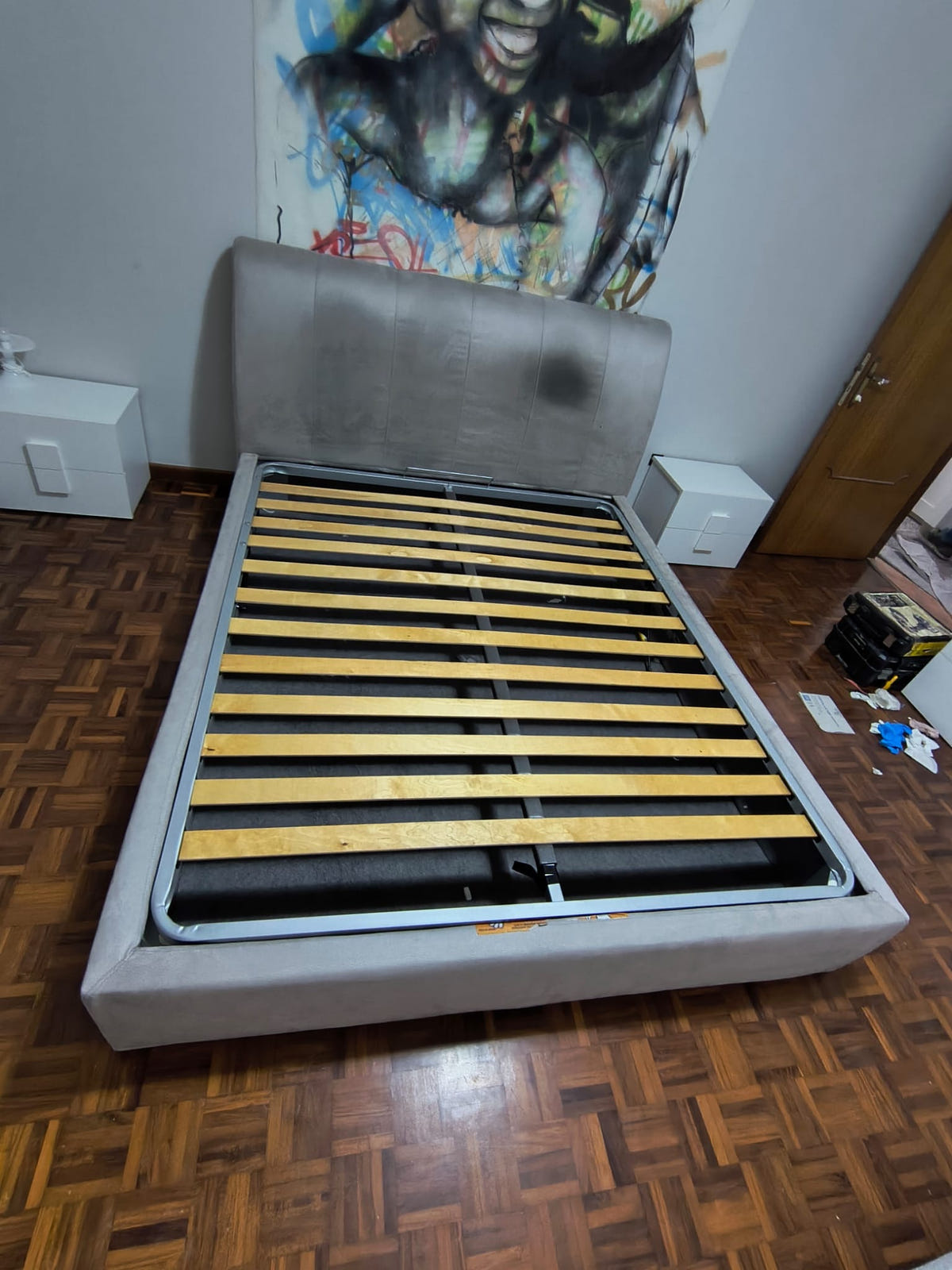 Letto matrimoniale contenitore