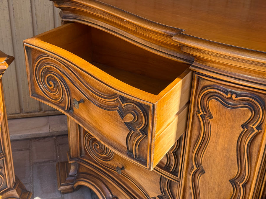 Tris Comò e comodini in legno