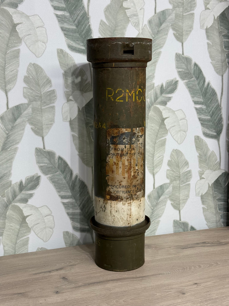 Contenitore Militare Carica di Lancio 155mm M4 – USA/Italia Mutual Defense (1954)