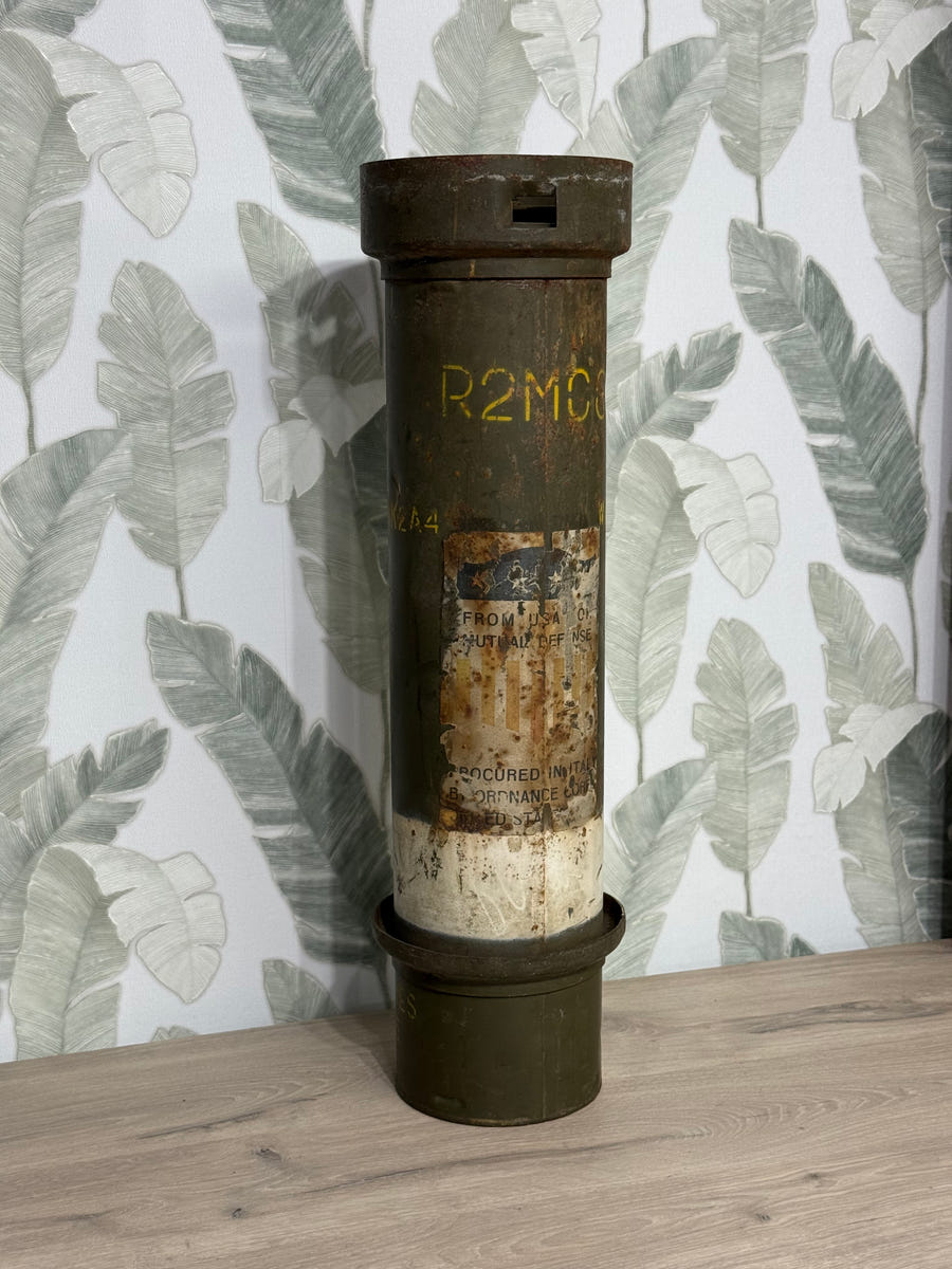 Contenitore Militare Carica di Lancio 155mm M4 – USA/Italia Mutual Defense (1954)
