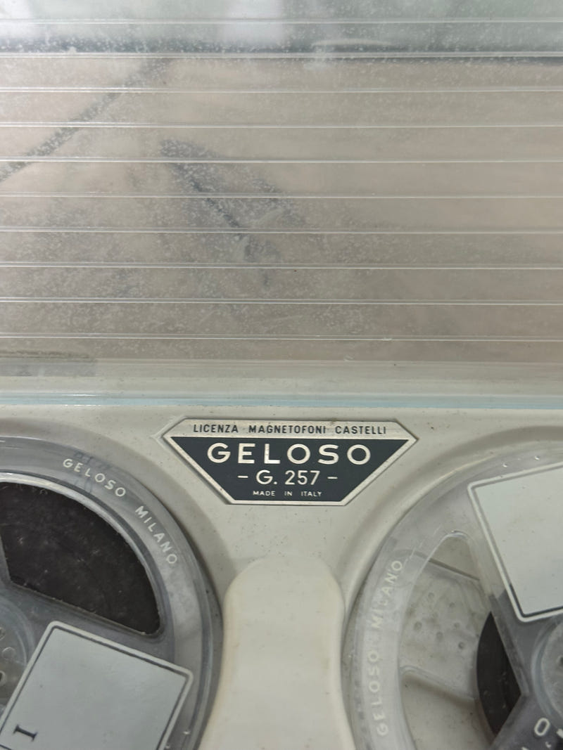 Registratore a Bobine Vintage Geloso G. 257 – Made in Italy – Anni '60