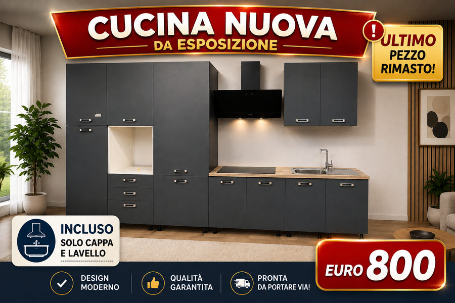 Cucina NUOVA da esposizione 360 cm