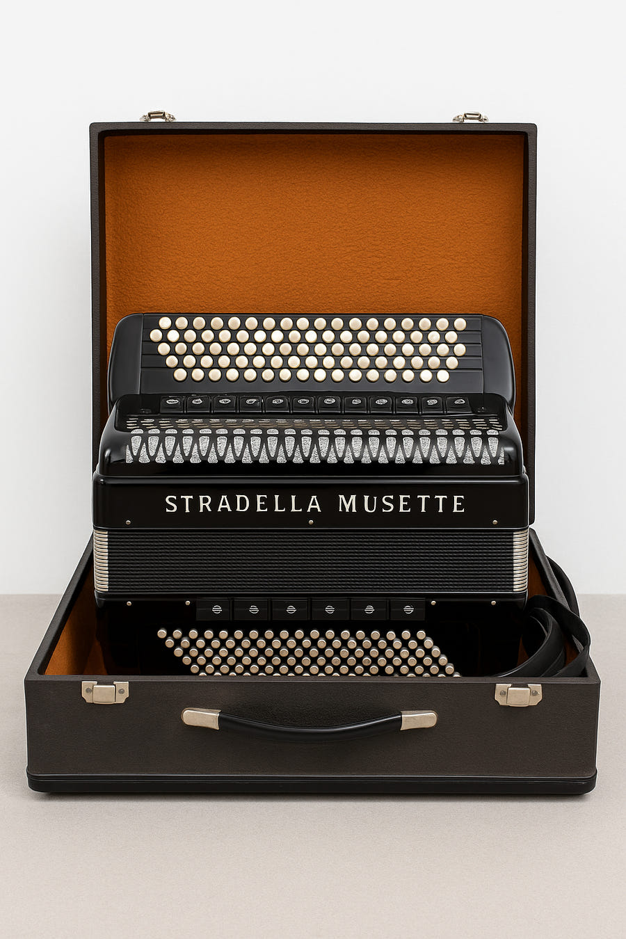 Fisarmonica a bottoni Stradella Musette – 120 bassi – 9+5 registri