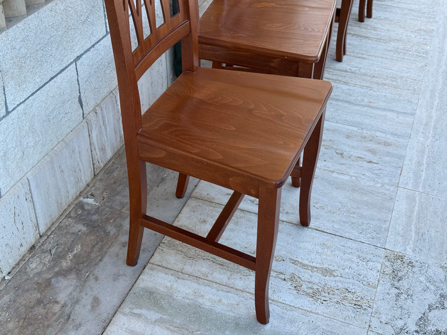 6 sedie in legno