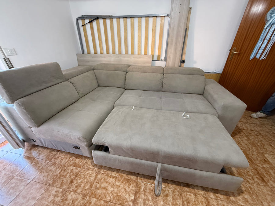 Divano letto angolare