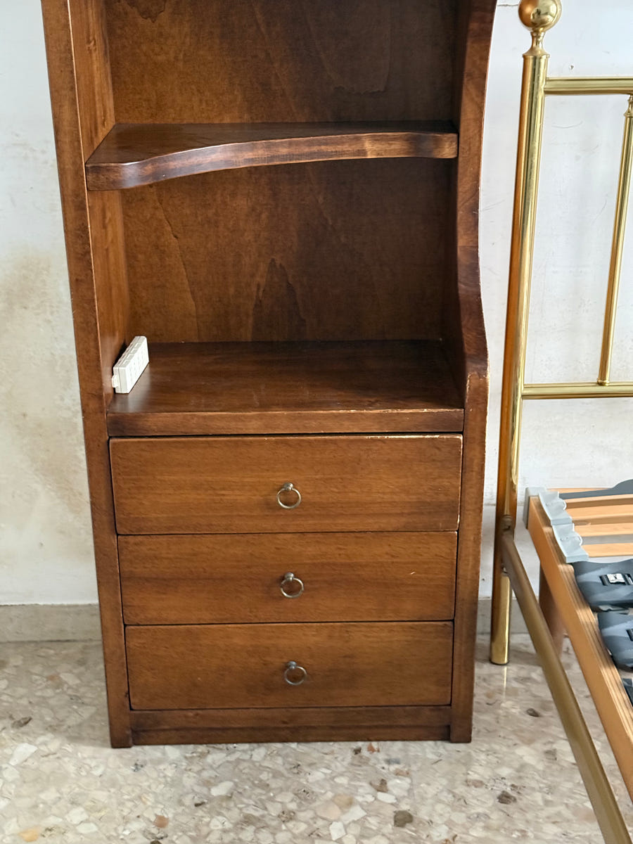 Armadio a ponte matrimoniale in legno (letto e rete a parte)