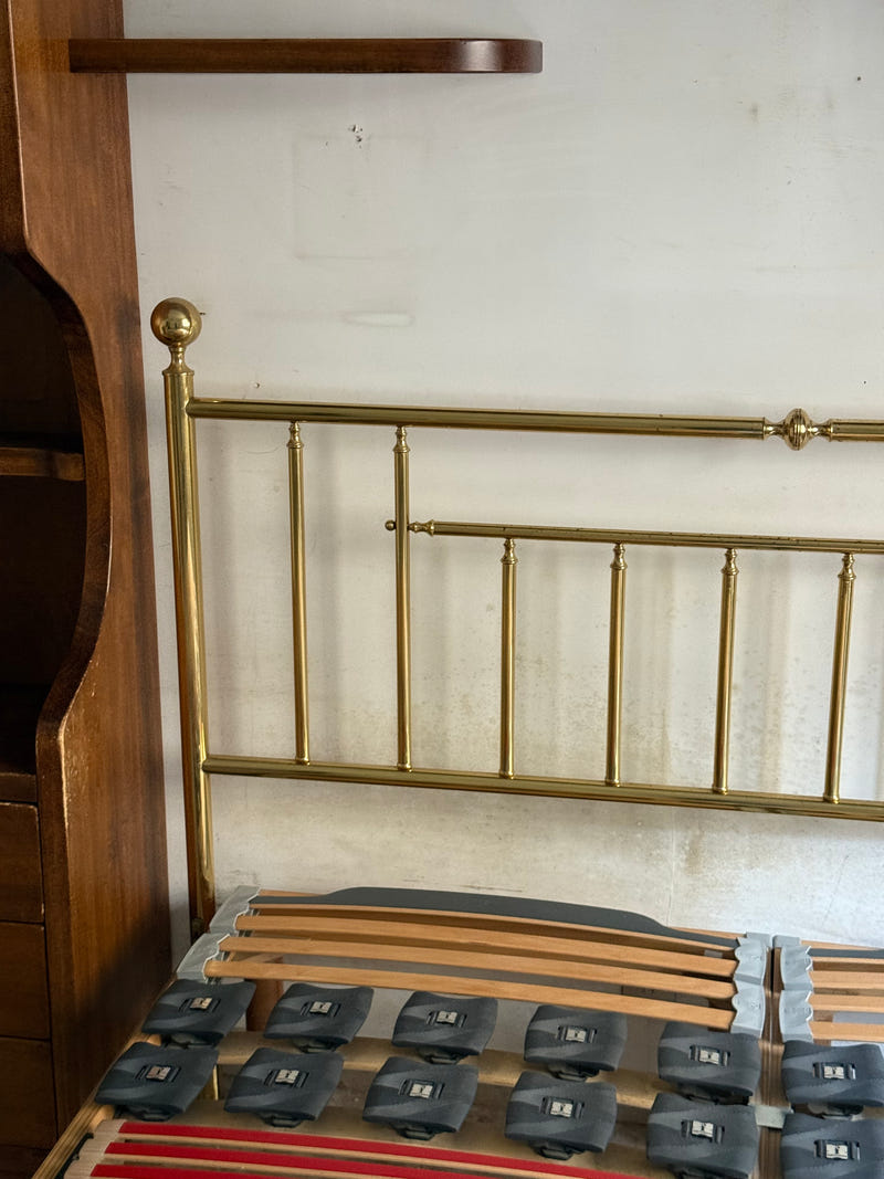 Armadio a ponte matrimoniale in legno (letto e rete a parte)