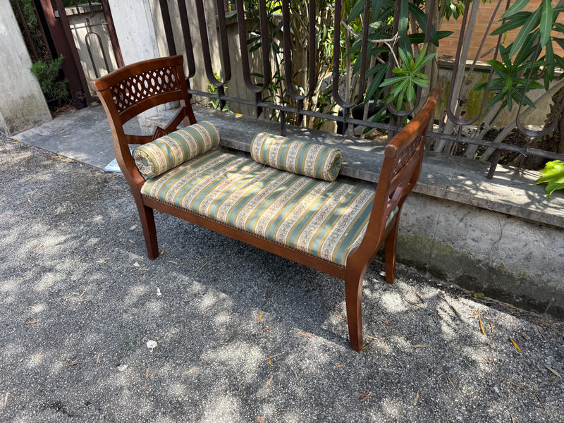 Panchetto damascata struttura in legno