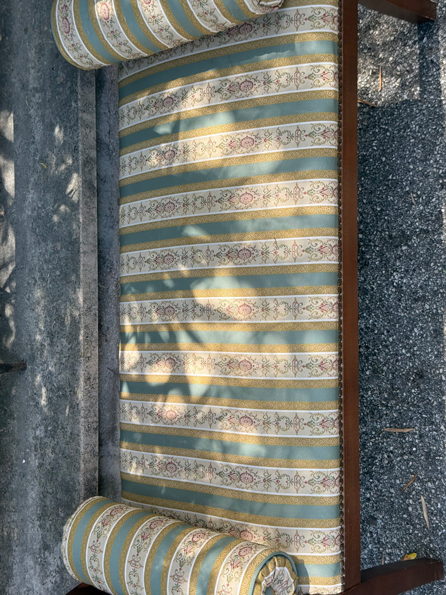 Panchetto damascata struttura in legno