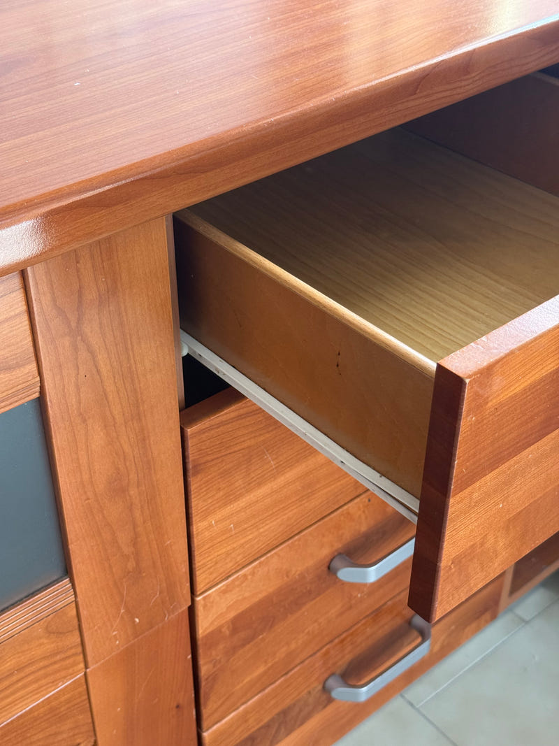 Cucina lineare lunga 315+105 cm
