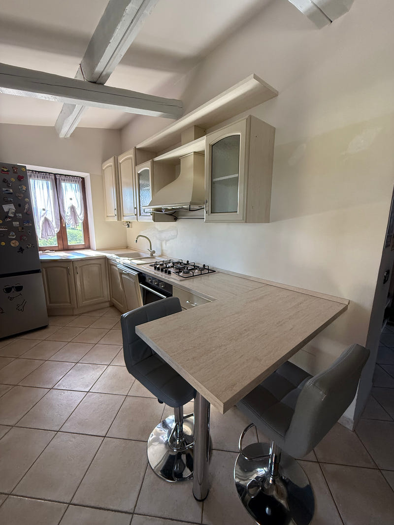 Cucina angolare con penisola