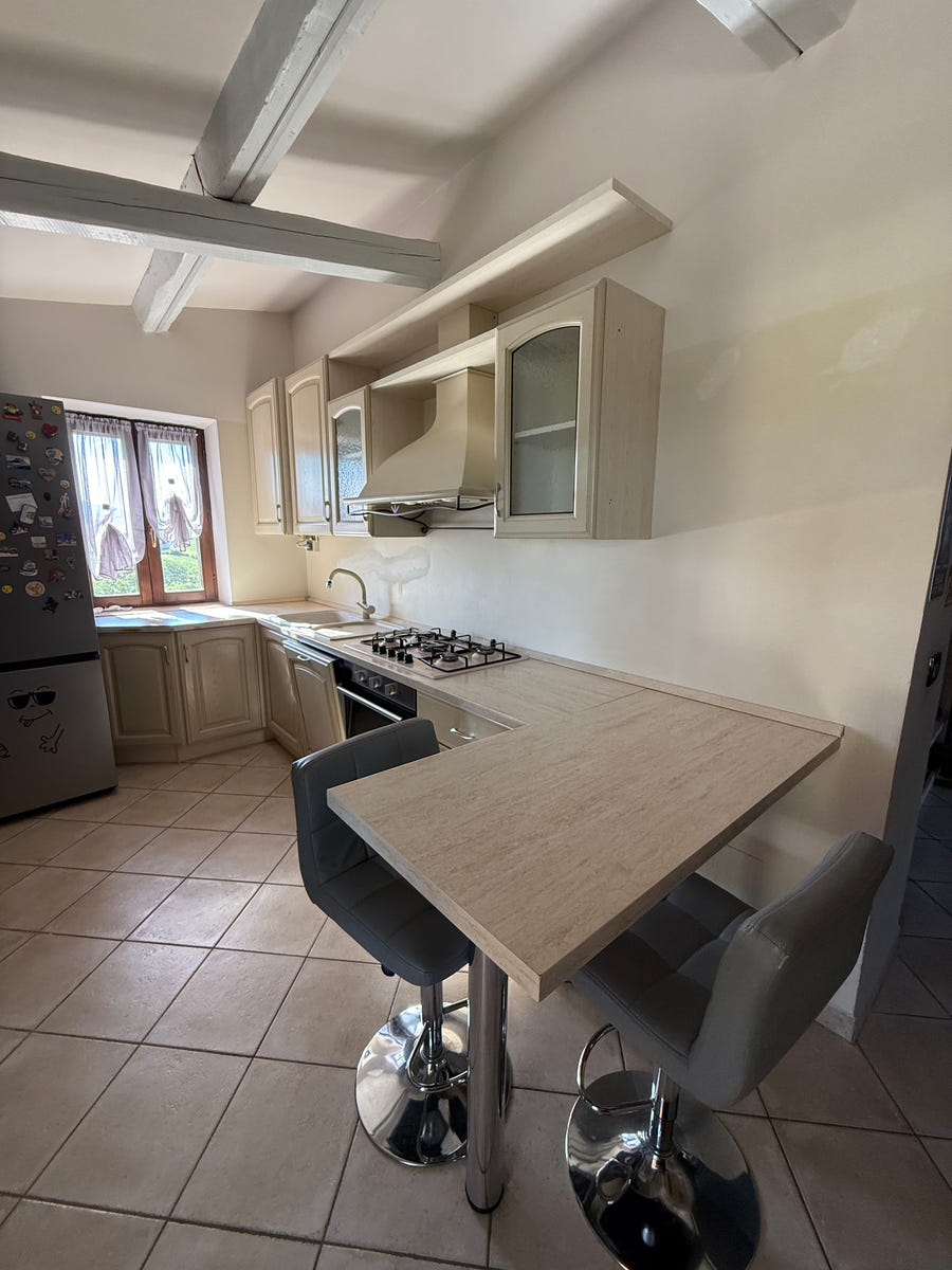 Cucina angolare con penisola