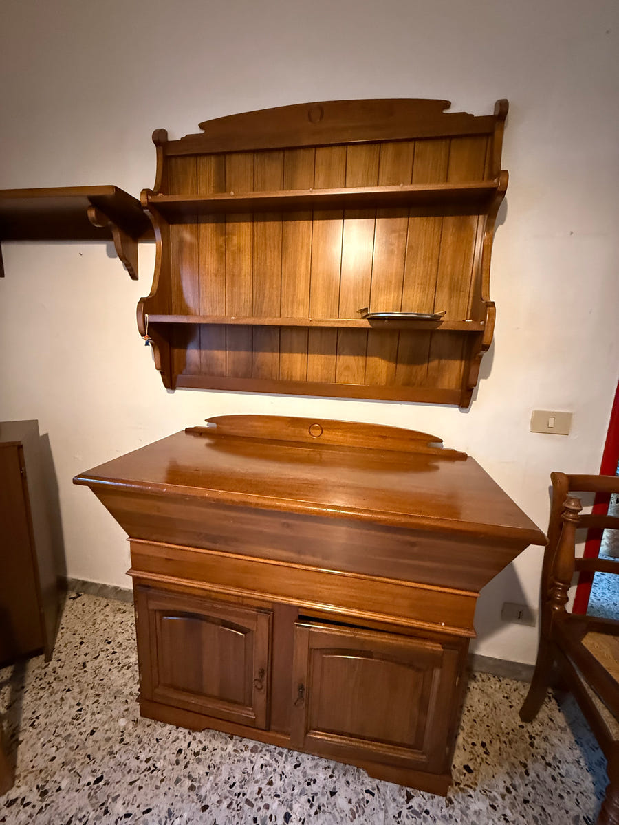 Madia e piattaia DEL TONGO in legno