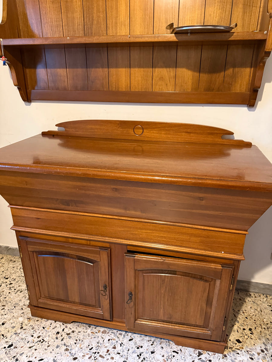 Madia e piattaia DEL TONGO in legno