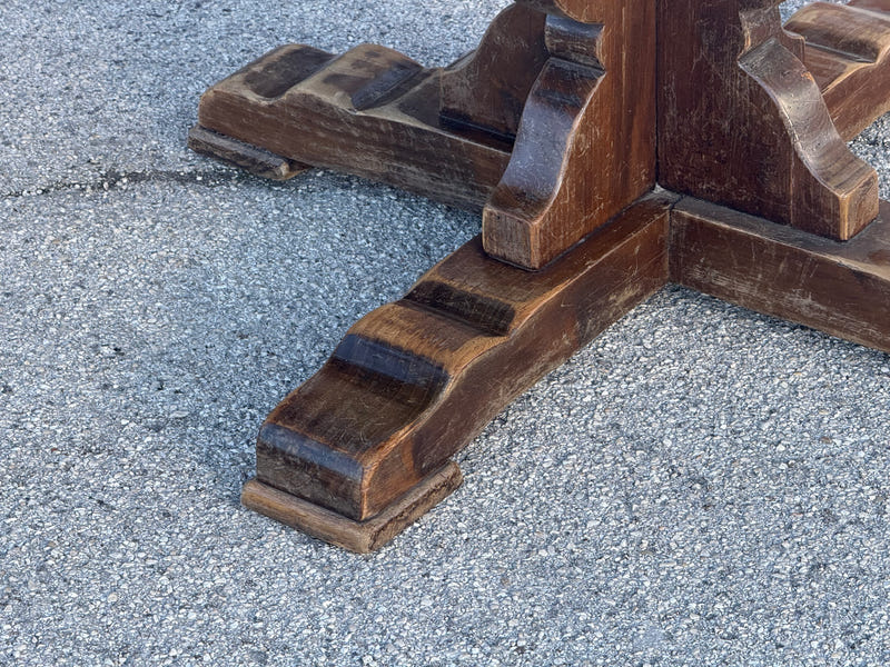 Tavolo ottagonale allungabile in castagno