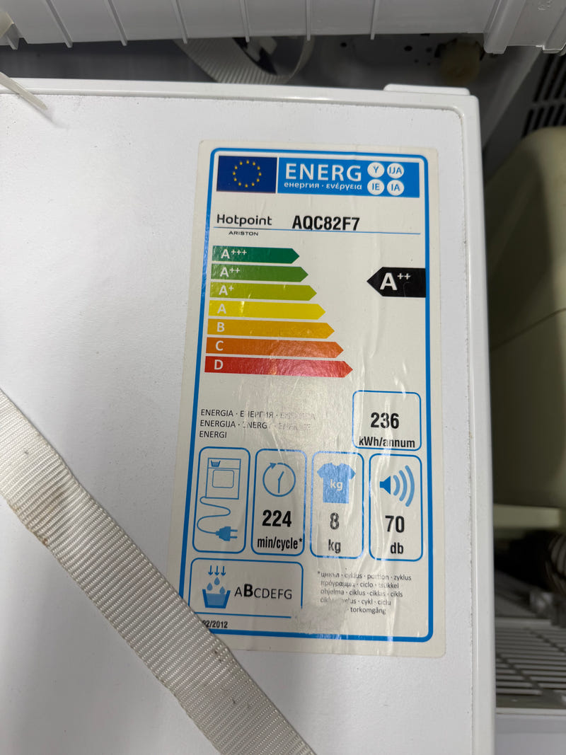 Asciugatrice HOTPOINT ARISTON AQUALTIS 8kg