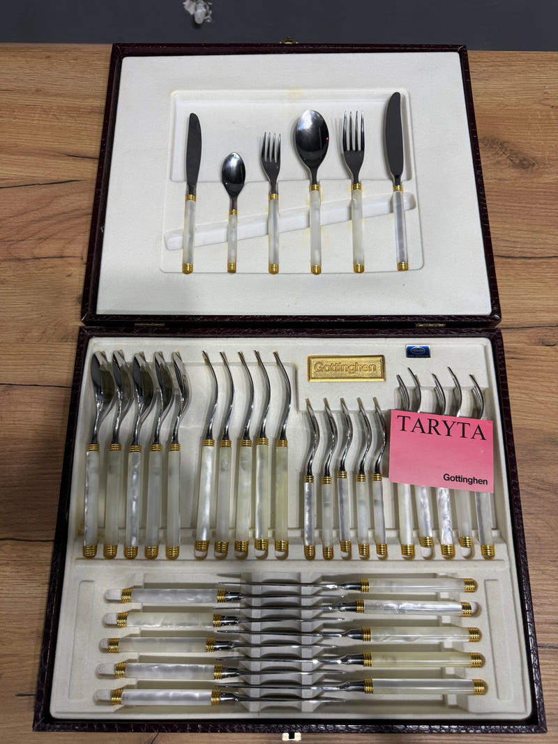 Set Posate Gottinghen 36 pz – Acciaio 18/10 e Oro