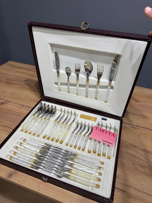 Set Posate Gottinghen 36 pz – Acciaio 18/10 e Oro