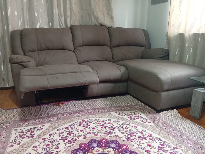 Divano angolare con Recliner meccanico