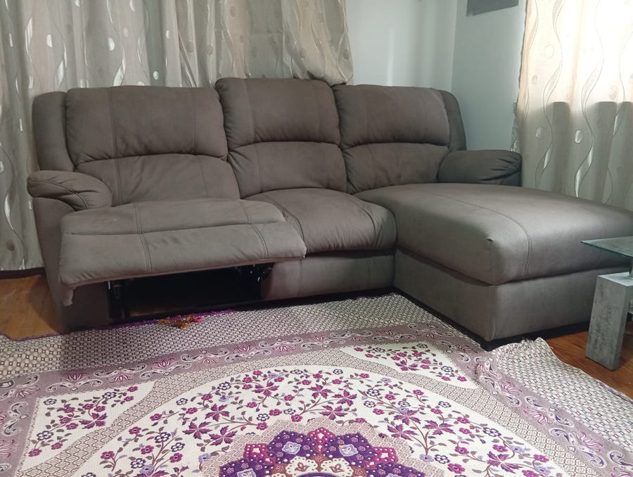 Divano angolare con Recliner meccanico