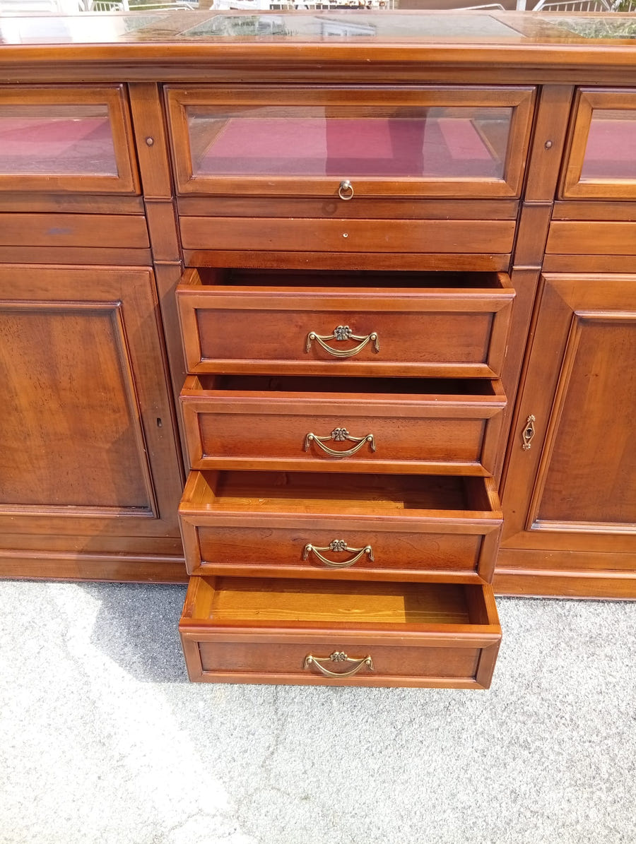 Credenza in legno MASSON MATIÉE con piana in vetro