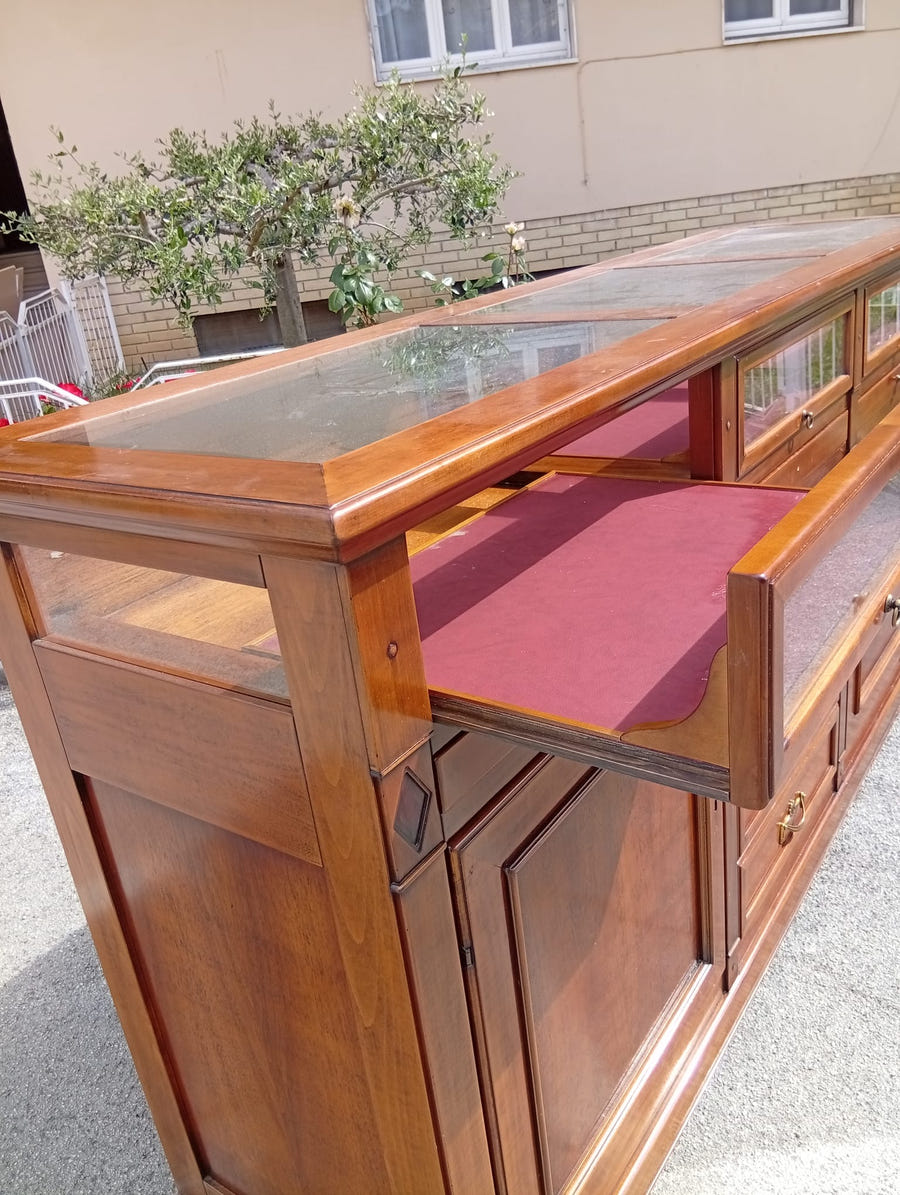 Credenza in legno MASSON MATIÉE con piana in vetro