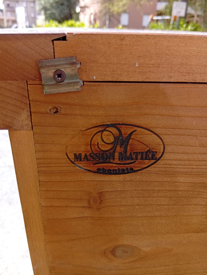 Credenza in legno MASSON MATIÉE con piana in vetro