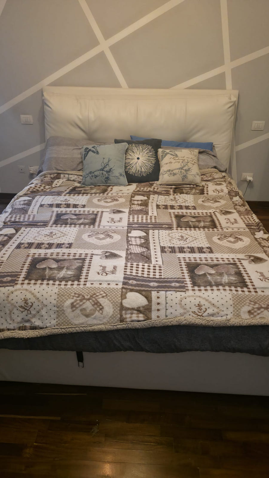 Letto contenitore matrimoniale in ecopelle